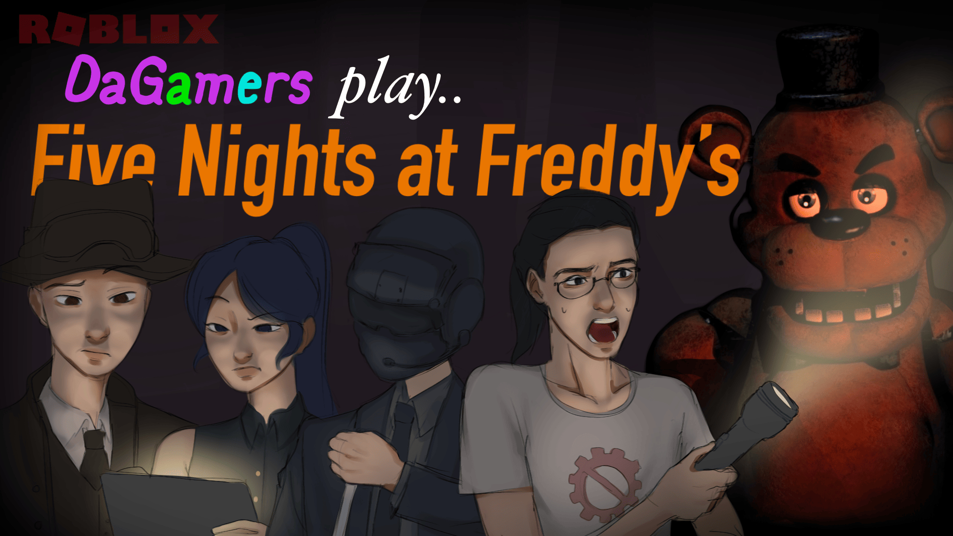 DaGamers play FNAF Coop (we suck at it) | Roblox FNAF Coop